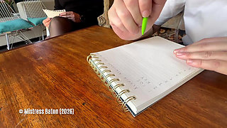 MILF Tutor Canes Ditzy Student