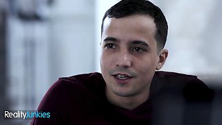 Realityjunkies - busty cougar hires a fellow to help her with work and with all her sexual needs