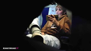 What did she do? Does she masturbate on the train? Hidden Orgasm?