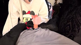 Slutty Spice - Sister Taboo Christmas Gift BJ Cum in Mouth