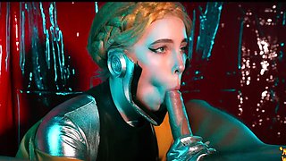 Lusty vixens suck, fuck and share cock in femdom threesome