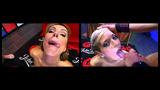 Jerk off and Suck Until the Bitte End - She Can't Get Enough - 20 Men Finish Her off