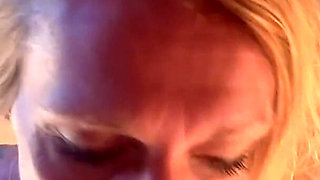 GILF POV Deepthroat & Swallow, Begs for Golden Shower End