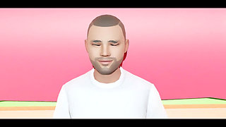 Deshi Boy Fuck His Step Sister in Dream. Dirty Sex Video 3D Animatio.