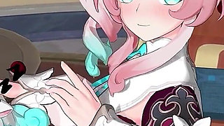 Honkai Star Rail - Hyacine X Caelus Passionate Sex - 3D Hentai Animation
