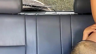 Brunette Gets Picked up and Fucked Inside a Car by a Stranger's Huge Cock