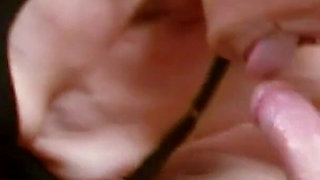 Ugly blonde mature gets big cock fucked by step son