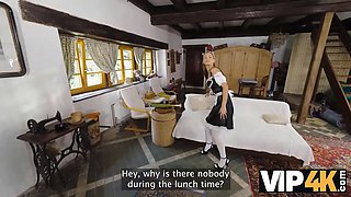 Sarah Kay and Angelo Godshack get down and dirty in a VIP4K Guest House