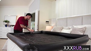 Black teenager Ameena Green suck penis