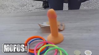 Sheila Ortega plays with Jordi El, and if she loses, she shows him her big tits