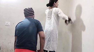 Indian Maid Cleaning Gets Rough Doggy Style Fuck By Boss - Tight Pussy Desi Sex