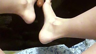 Foot fetish Close up feet and toes tease