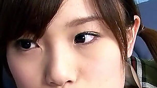 Skinny Asian college teen Ibuki gets big cock fucked in ass by tourist