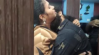 Hot Mallu Couple from Trivandrum - Lip Lock Kissing & Wild Fucking
