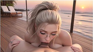 Ai Generated - Beach At Sunset