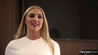 Blonde Nurse Kenzie Anne Deep Throats & Rides Patient Hard - Facial & Squirting