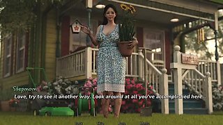 Stepmom Gardening Help - Tempting Love Scene with Big Tits MILF