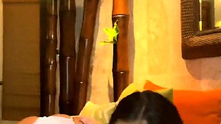 Asian teen blowjob and smallow