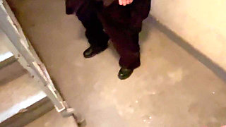 Teen Slut Has Rough Sex in Random Stairwell
