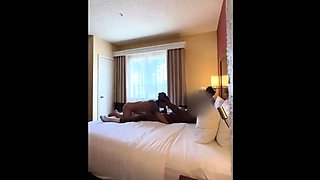 Booty cuckold brunette white milf fucks bbc and gets two