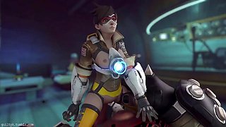 Tracer and his GF having fun