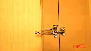 Analized - Blonde babes anal threesome with BBC