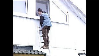 Busty Housewife Gets Hard Fuck from Husband - Big Tits Anal Blowjob