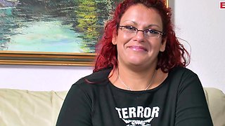 Fat German housewife tries job as a actress
