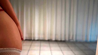 Amateur Mature Brunette Sexy Lingerie Masturbation