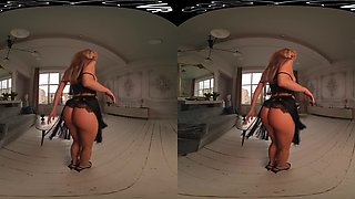 Fitness girl hot VR erotic video