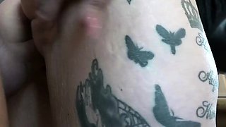 Foot fetish stunner in stockings