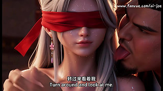 Cuckold Husband Watches Fat Bull Fuck His Blindfolded Red Concubine Ai-generated