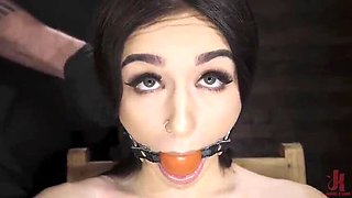 Fresh Meat Rosalyn Sphinx Fingered & Flogged in BDSM Bondage HD