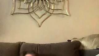Natural brunette solo toying