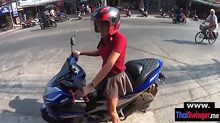 Real Amateur Thai Gf Noom Tittie Job And Quickie Blowjo