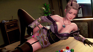 Murmur 23 - Shinigami Lollipop Masturbation on Dining Table Then Adam Presses Helans Huge Boobs in Club