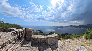 POV Doggy Pound on Sveti Stefan, Montenegro Cliff: Her Perfect Ass Bouncing in Broad Daylight