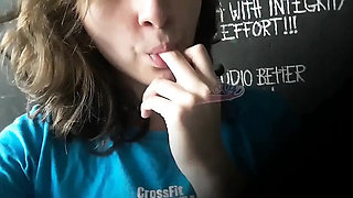 Schoolgirl Squirts Over and Over from Pussy Eating - Extreme Squirting Orgasm!