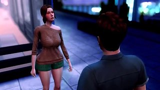 Futa Dickgirl Babes Fuck Young College Boy - Busty 3D Huge Cock & Cumshot