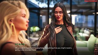 The Synthetic Part 11 By Carbon - Stepmom Has The Best Huge Boobs & Juicy Nipples , Two Sexy MILFS