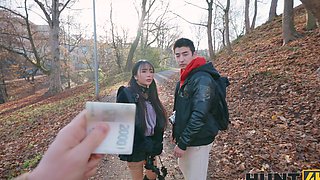 Denis Marti fucked Sakura’s ass for money in pov style