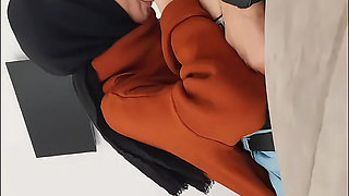 Young hijab Turkish secretary a in the office blowjob and fucking then her in the apartment.