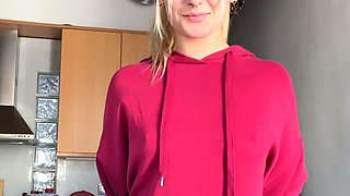 Busty blonde mature solo masturbation for webcam