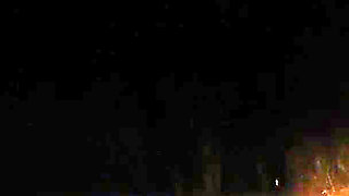 At Night on the Bus in the Parking