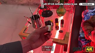DEBT4k – Hot sex in a fortune-telling salon with a cute teen and amazing blowjob