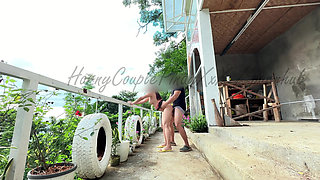 Teen Pinay Ashley Outdoor Sex with Stepdaddy