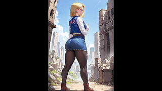 Android 18 - Uncensored Hentai   She chose the wrong fight