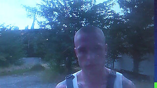 Gardener Saw Me Naked and Gave Me His Big Schlong Right on the Couch