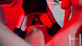 Lesbians Pussy Licking and Fucking Dildo - Threesome Party