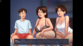 Summertime Saga Dianie And Debbie Having fun With Anon